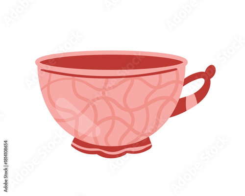 Discover a lovely pink tea cup with an elegant design, perfect for passionate tea lovers who value exquisite tableware