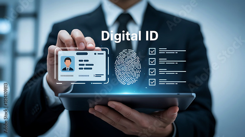 Digital identity security technology using biometric fingerprint scan for identification verification
