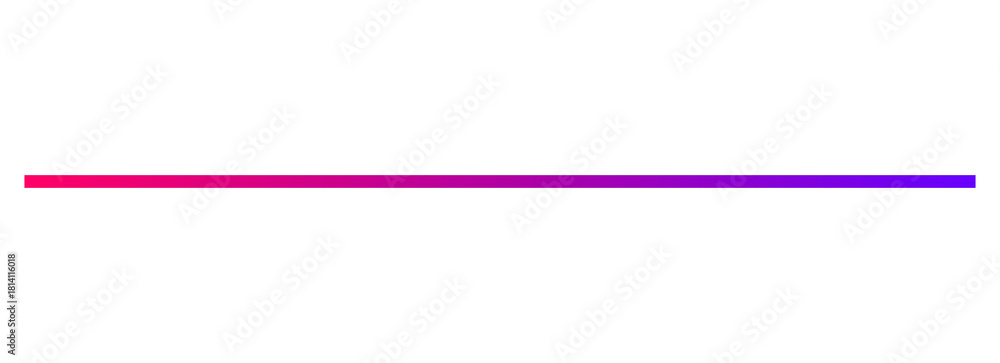 Obraz premium Pink to blue gradient horizontal line divider for modern layouts, UI accents, banners and minimal graphic design elements
