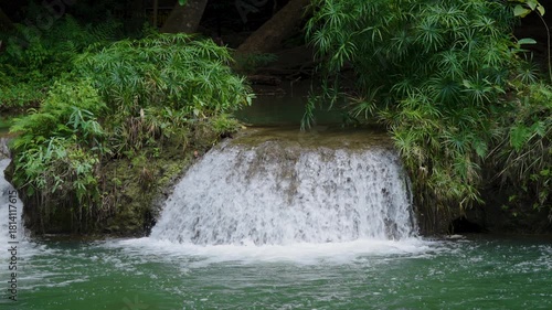 small waterfall in the forest