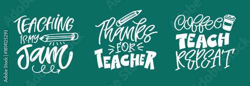 Funny hand drawn doodle lettering quote about Teaching. Lettering for t-shirt design, mug print, bag print, clothes fashion. 100% hand drawn vector image.