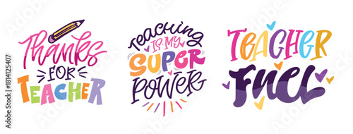 Funny hand drawn doodle lettering quote about Teaching. Lettering for t-shirt design, mug print, bag print, clothes fashion. 100% hand drawn vector image.