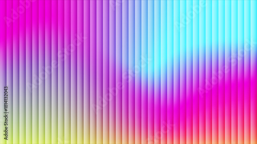 Vibrant abstract background with a colorful gradient and 3D vertical stripes.