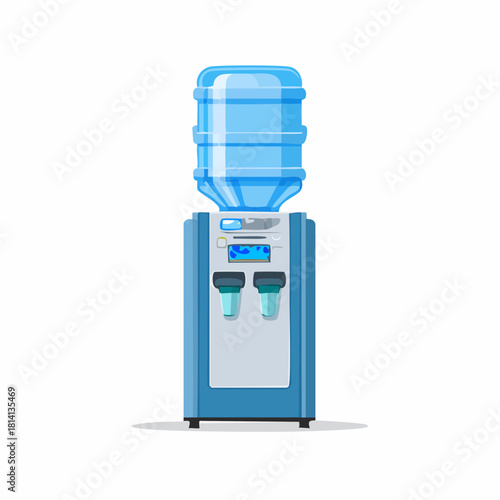 Distributeur d'eau, fontaine à eau, pour entreprise ou particulier, isolé sur fond blanc