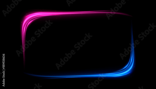 Blue neon light effect for ...
