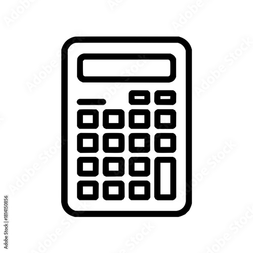 Calculator icon vector illustration for math calculation financial accounting and business analysis tool 100