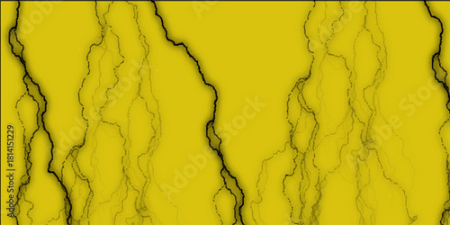 Yellow cracked dry earth depicting drought conditions. Dry Cracked Earth Texture Yellow. High-Resolution Image of a Cracked Yellow Wall, wide banner. Yellow Grunge Texture Background.
