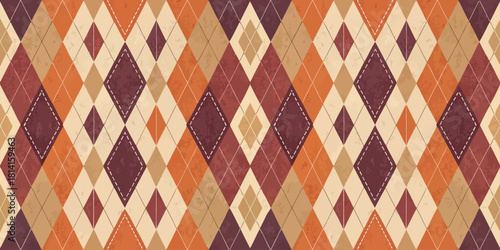 A vibrant geometric pattern featuring diamonds in warm tones, perfect for various design projects.
