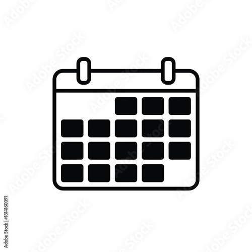 Calendar icon for scheduling, planning, appointments, and deadlines