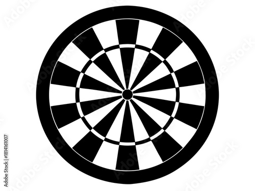 dartboard  simple   silhouette vector,target icon
