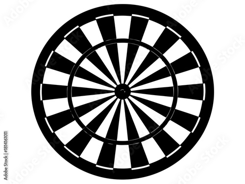 dartboard  simple   silhouette vector,target icon
