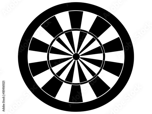 dartboard  simple   silhouette vector,target icon