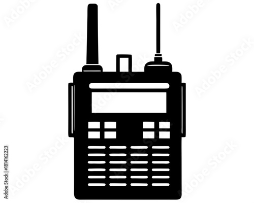 walkie talkie   black silhouette vector,walkie talkie  icon