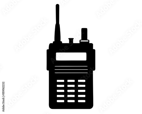 walkie talkie   black silhouette vector,walkie talkie  icon