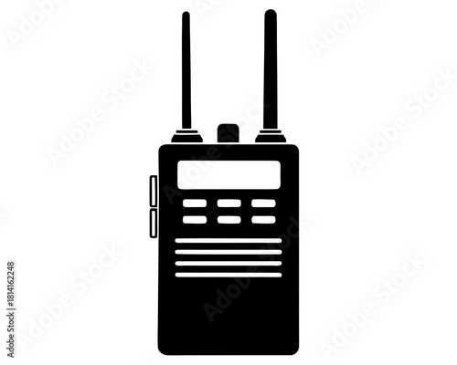 walkie talkie   black silhouette vector,walkie talkie  icon