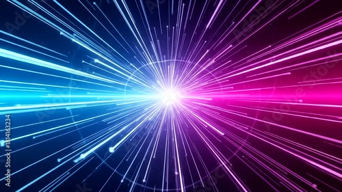 Wallpaper Mural Vibrant abstract background showcasing dynamic light rays radiating from a central point Torontodigital.ca