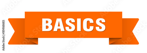 basics ribbon isolated on transparent background. basics ribbon