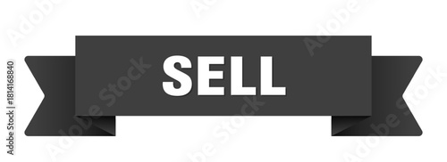 sell ribbon isolated on transparent background. sell ribbon
