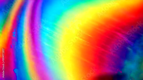 Wallpaper Mural Vibrant abstract rainbow wave pattern with smooth gradients and dynamic colors Torontodigital.ca