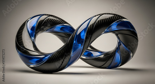 Carbon Fiber and Glass Ribbon Sculpture