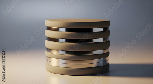 Ceramic and Titanium Stacked Discs