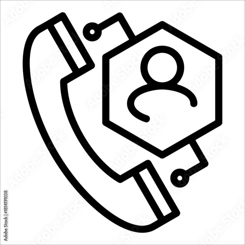 Phone Receiver  Icon Element For Design