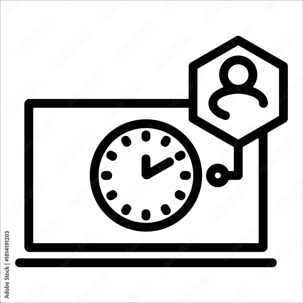 Obraz premium 24 Hours Support Icon Element For Design