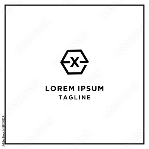 ex or xe hexagon logo