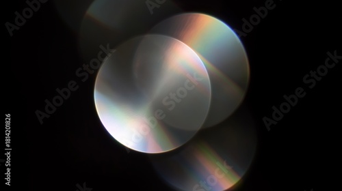 Exploring the Intricate Beauty of Light Refraction and Color Dispersion in a Dark Atmosphere