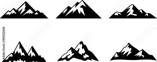 Mountain and forest silhouette bundle, mountain forest svg bundle for cricut, outdoor adventure silhouette clipart, hiking and camping svg designs, wilderness mountain vector pack, nature landscape si