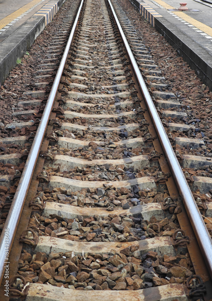 Naklejka premium railway on the countryside of thailand