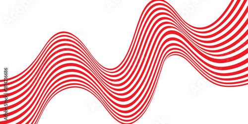 Red and white abstract vector illustration design concept for a patriotic American flag wave pattern wallpaper or business banner backdrop