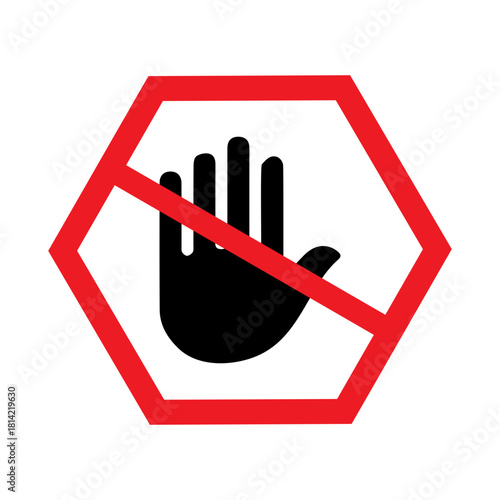 Prohibited Hand Gesture Sign