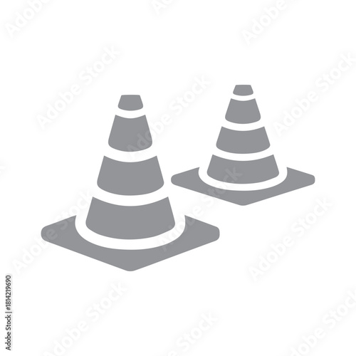 Traffic Cones Illustration
