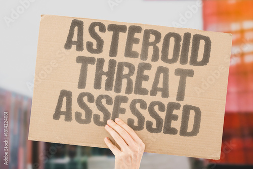 Wallpaper Mural "Asteroid Threat Assessed" Scientists evaluate lunar impact potential risk. MOON. TRAJECTORY. COLLISION. DEFLECTION. PLANNING. Torontodigital.ca