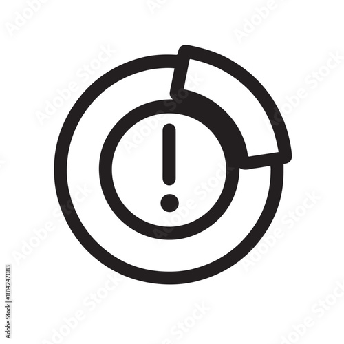 Brake System Warning Light Icon, Auto Dashboard Safety Symbol Set.
