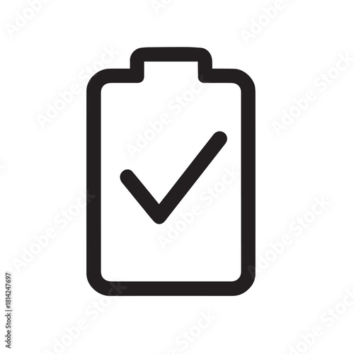 Charging Complete Indicator Icon vector illustration.