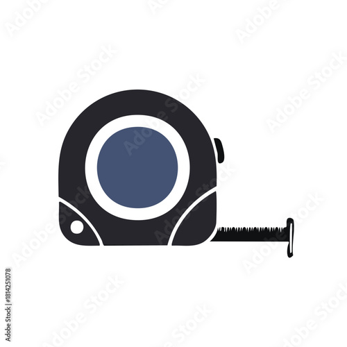 Professional tape measure icon for construction home renovation DIY projects and accurate measurement
