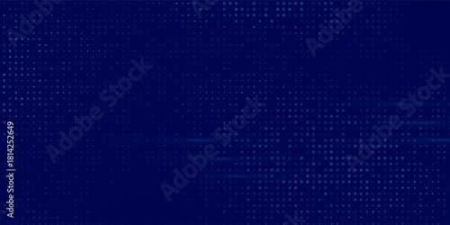 Floowing dot Blue Binary Data Software Programming Code Background. Illustrations technolgy art