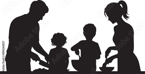 Abstract geometric shapes and lines with bold color accents and typographic elements