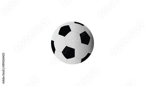 Soccer ball or Football isolated on white background.