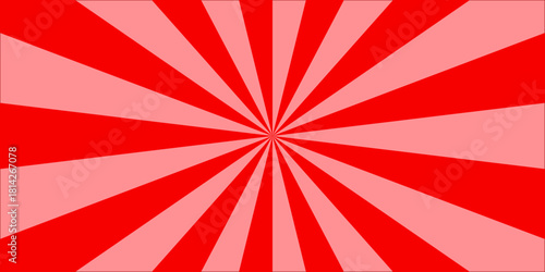 Spiral starburst and striped pattern abstract geometric retro sunrays line wavy texture. Vector red sun rays sunburst texture background. used for the web, banner and cartoon etc. top view.