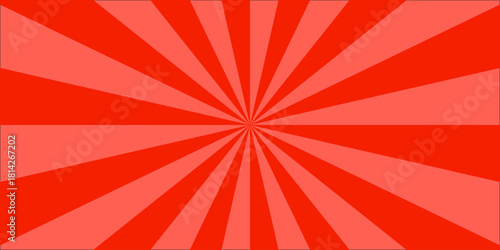 Spiral starburst and striped pattern abstract geometric retro sunrays line wavy texture. Vector red sun rays sunburst texture background. used for the web, banner and cartoon etc. top view.