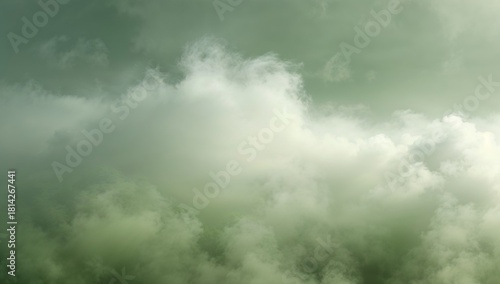 Mysterious Green Clouds Under Soft Light