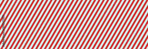 Striped background with vertical straight red and white stripes. Vector seamless repeat banner of beach organic stripes in blue