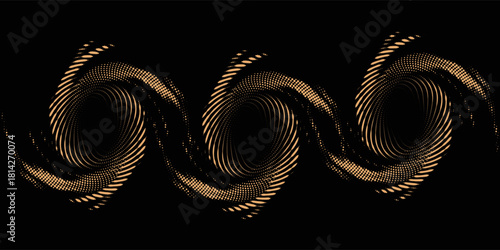 Vector illustration set of realistic gold glitter stardust splatter grunge texture background design. eps 10