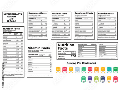 supplement facts template and vitamin facts templat ,nutrition facts template,nutrition label,nutrition calculator,twisted tea nutrition facts
