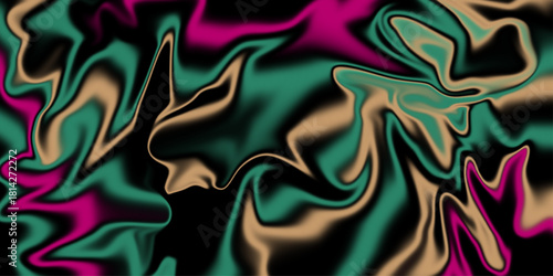 Abstract background of colorful liquid liner. Abstract texture of liquid acrylic. digitally drawn smoke with colorful style. Seamless smoke pattern. Abstract purple green marble patterned texture .