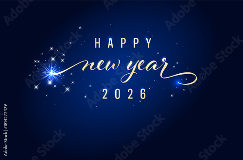 Greeting card for New Year 2026