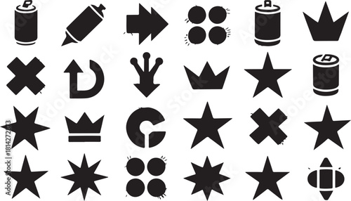 Abstract geometric composition with vibrant color splashes and clean lines suitable for modern design projects